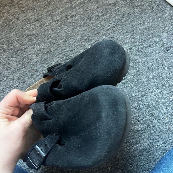 Birkenstock Black Suede Boston Clogs by Betula, size 37 - Picture 7 of 7